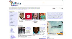 Desktop Screenshot of myafrica.allafrica.com