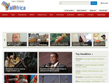 Tablet Screenshot of allafrica.com
